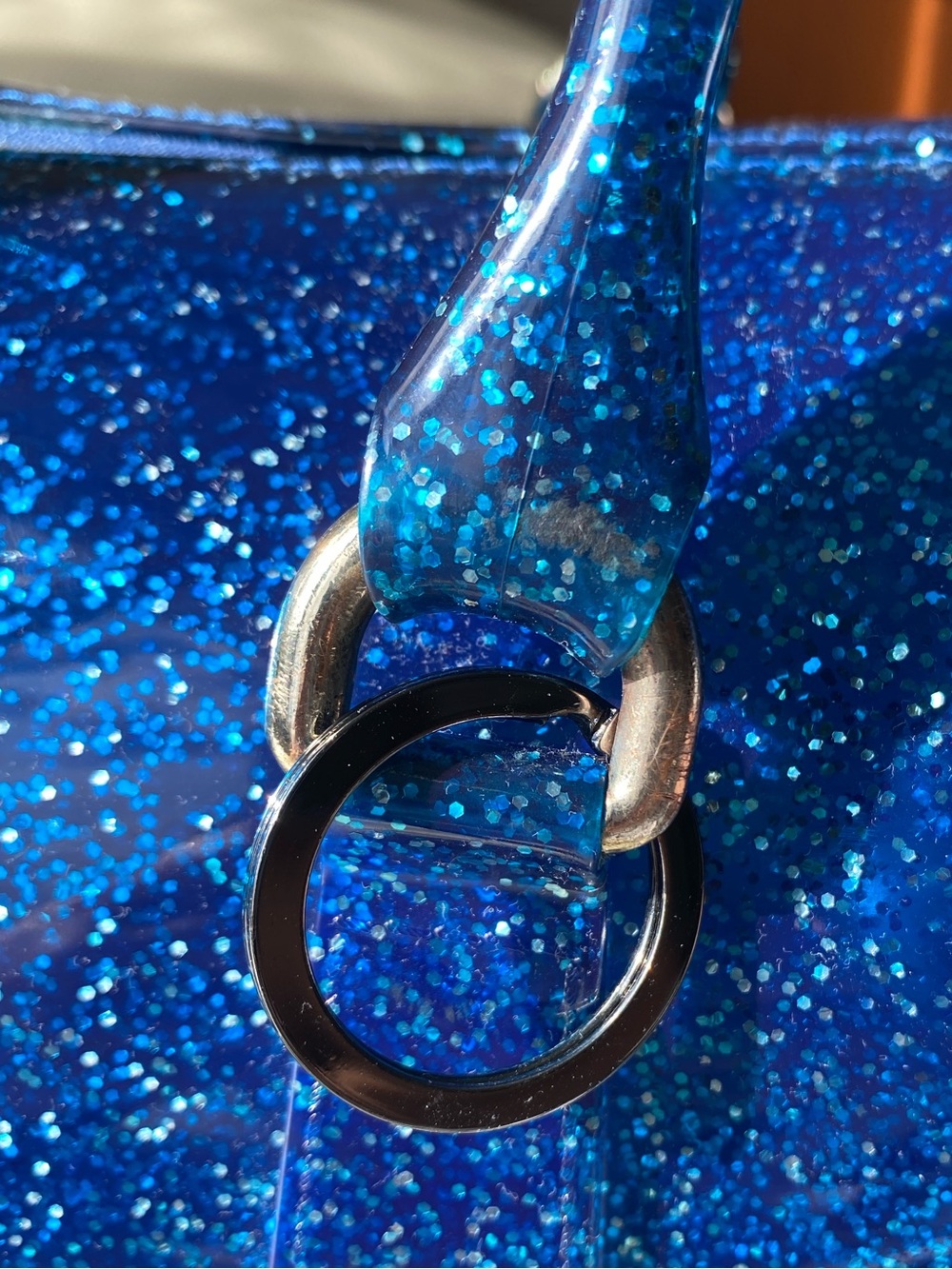 ๐ Host Pick๐ Furla Blue Glitter Candy bag - read description - Picture 13 of 17